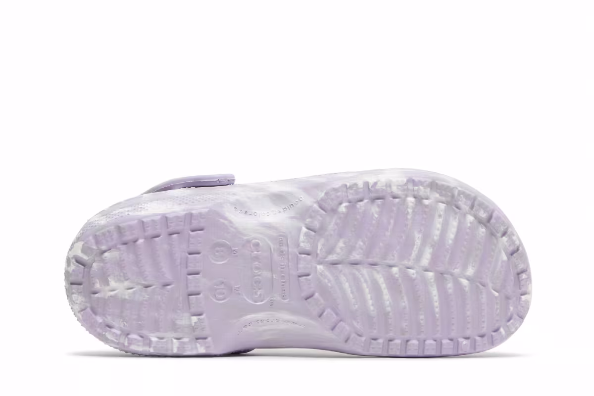 Crocs Classic Marbled Clog Lavender Multi, view 5