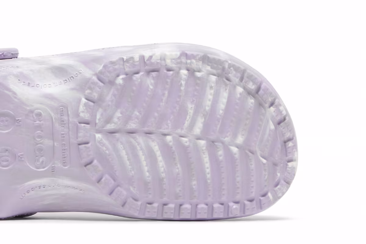 Crocs Classic Marbled Clog Lavender Multi, view 6