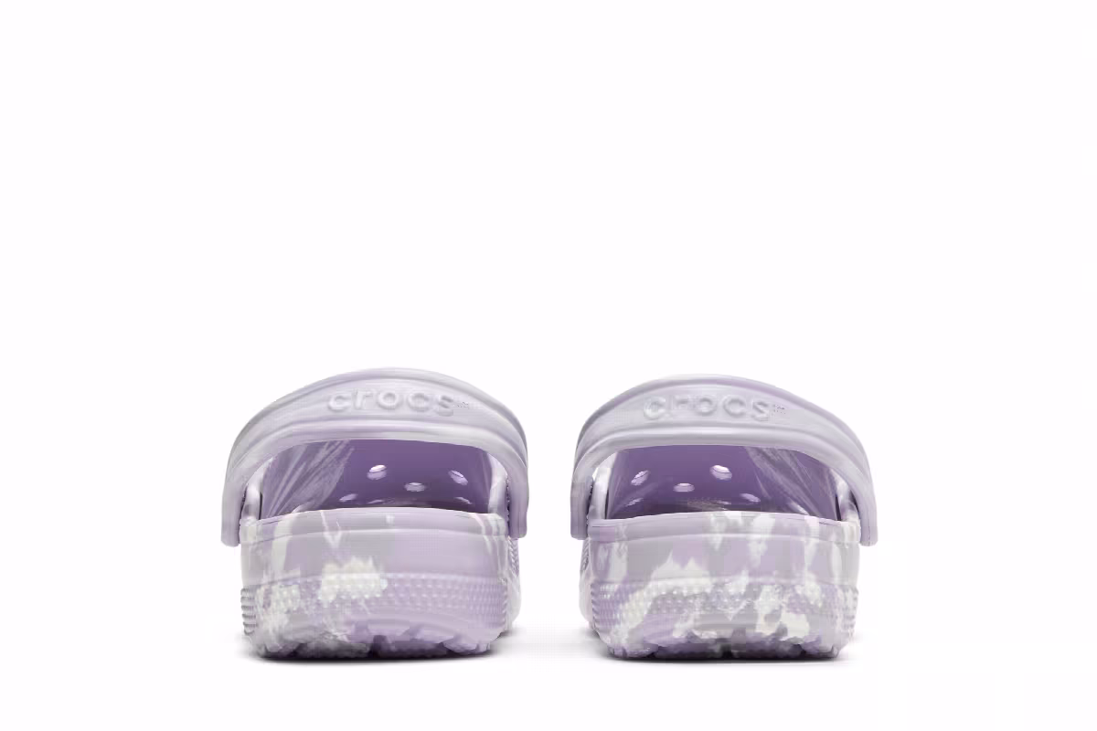 Crocs Classic Marbled Clog Lavender Multi, view 7