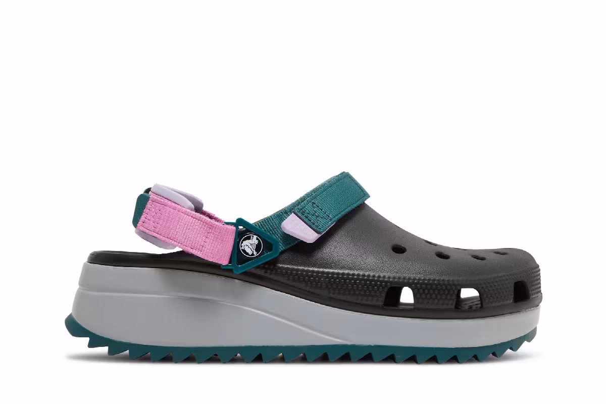 Crocs Classic Hiker Clog Black Multi, view 2