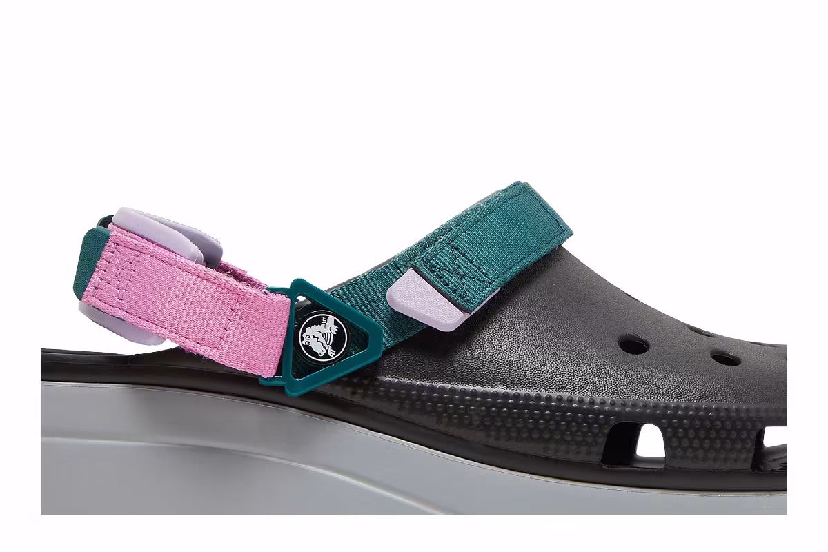 Crocs Classic Hiker Clog Black Multi, view 3
