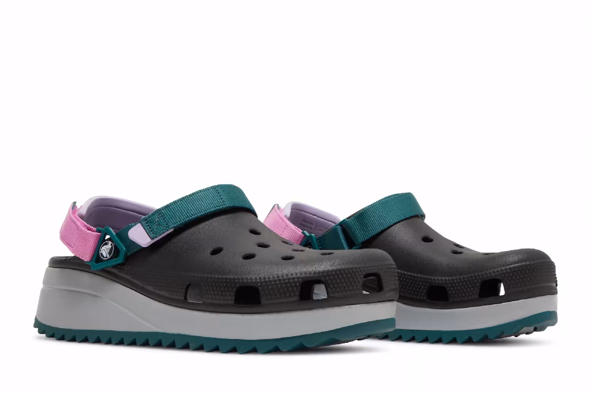 Crocs Classic Hiker Clog Black Multi, view 9