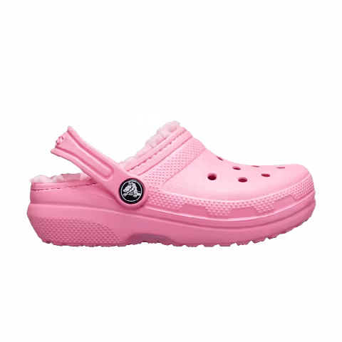 Crocs Classic Fuzz-Lined Clog Kids 'Pink Lemonade'