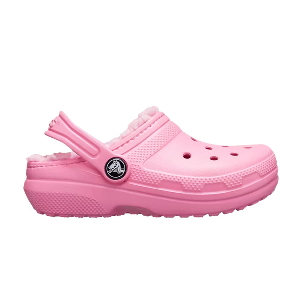 Crocs Classic Fuzz-Lined Clog Kids Pink Lemonade