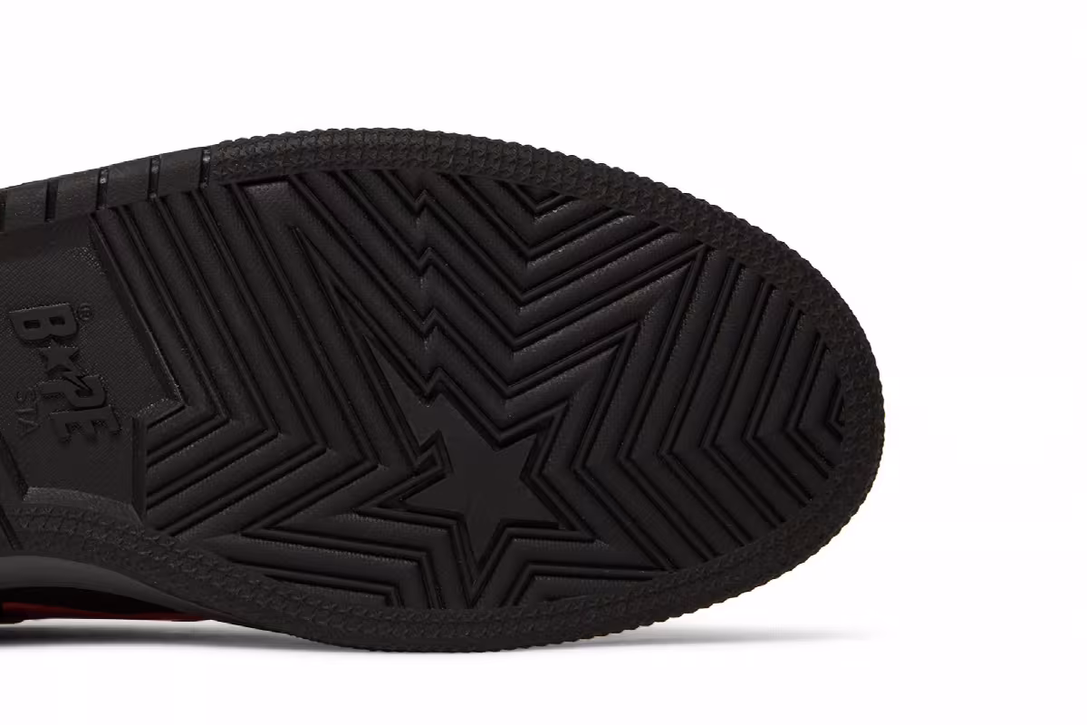 BAPE Sk8 Sta Black Orange, view 6