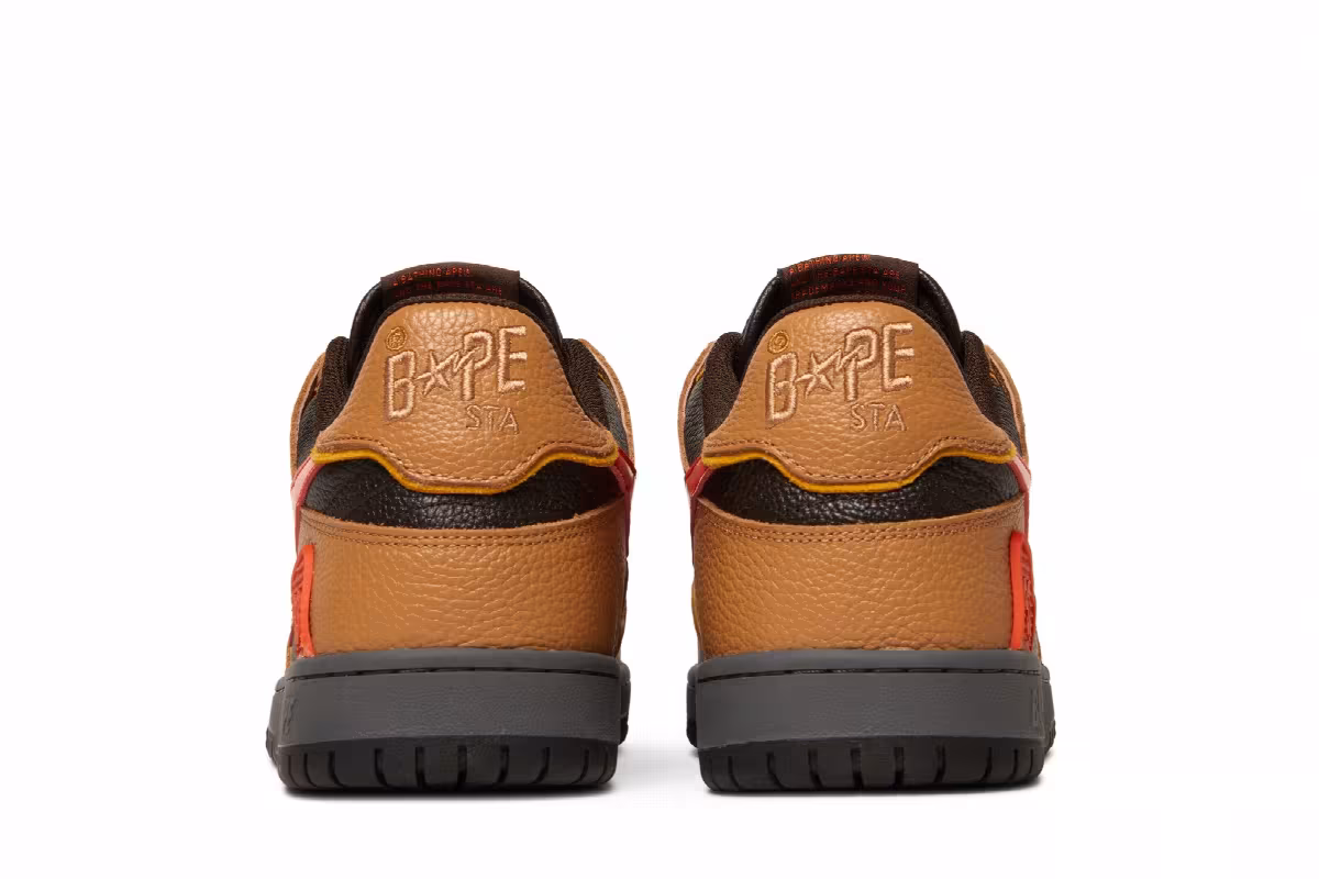 BAPE Sk8 Sta Black Orange, view 7