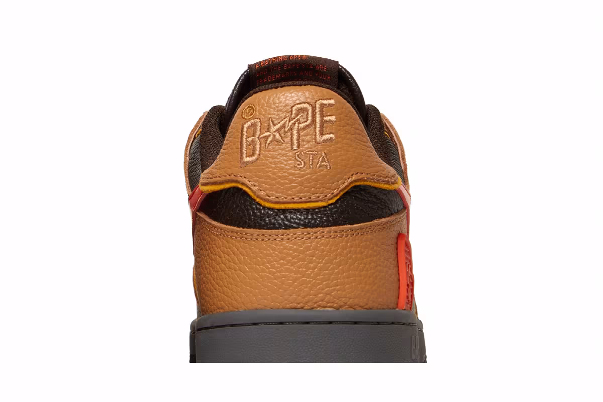 BAPE Sk8 Sta Black Orange, view 8