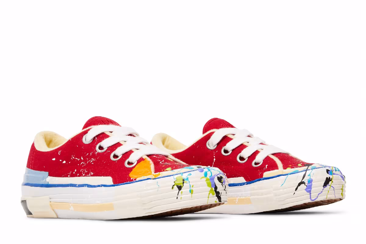Gallery Dept. x Lanvin Women's Sneaker Paint Drip - Red, view 9