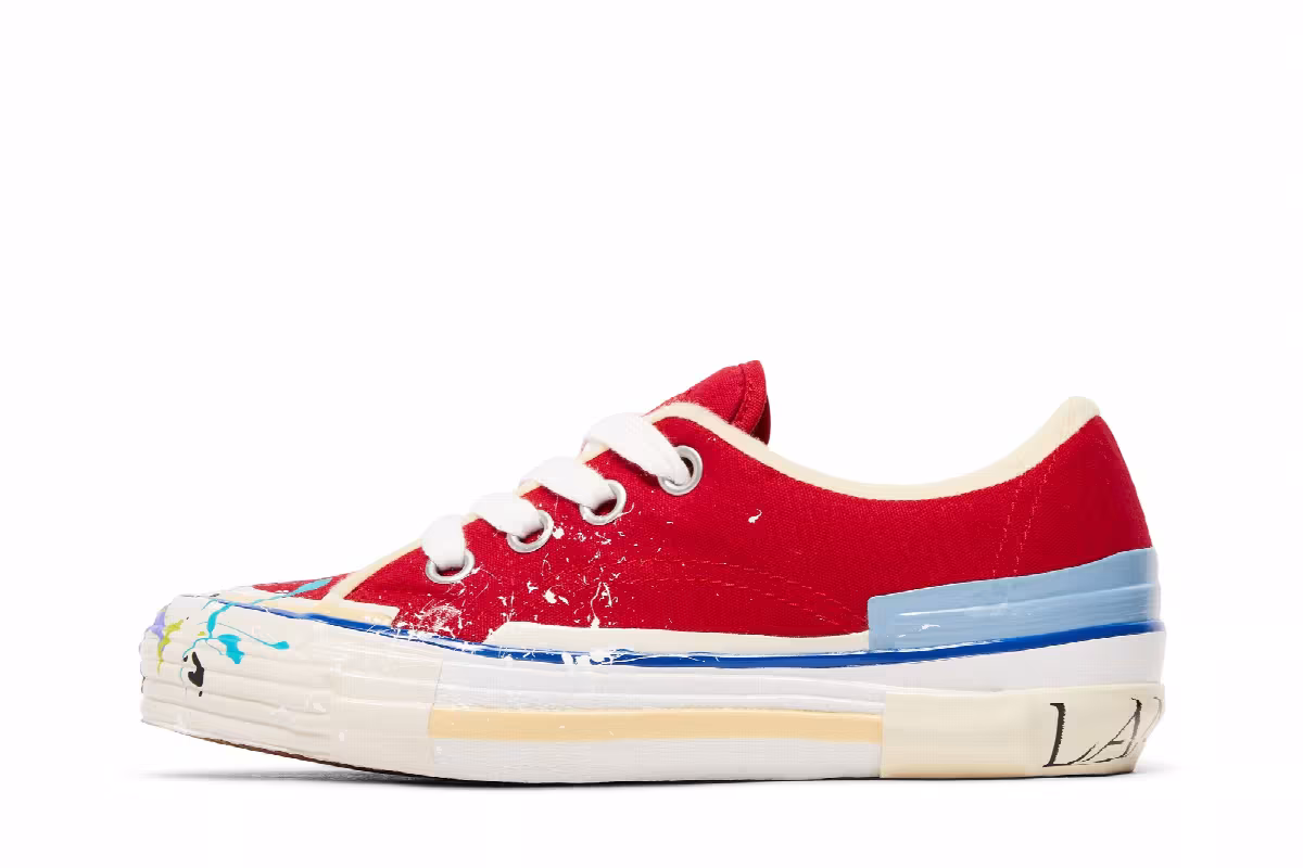 Gallery Dept. x Lanvin Sneaker Paint Drip - Red, view 4