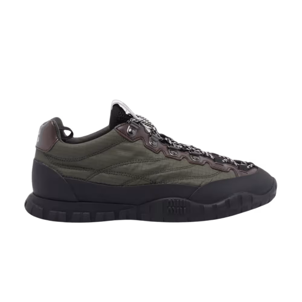 Miu Miu Women's Nylon Ripstop Allacciate Militare