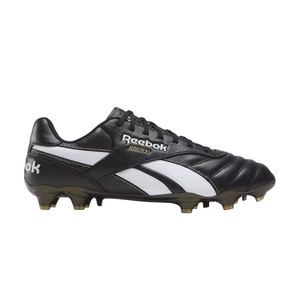 Reebok Rbk800 Pro Firm Ground Black White