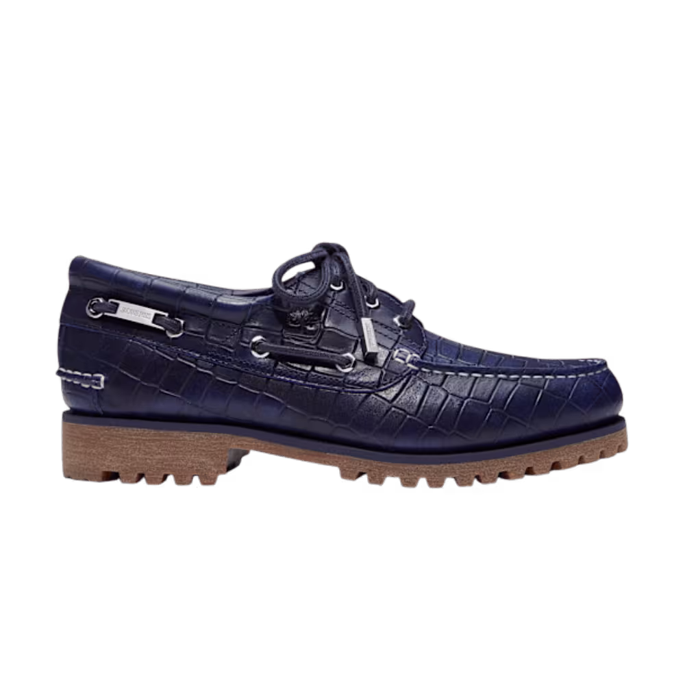 Jacquemus x Timberland Authentic Boat Navy Croc