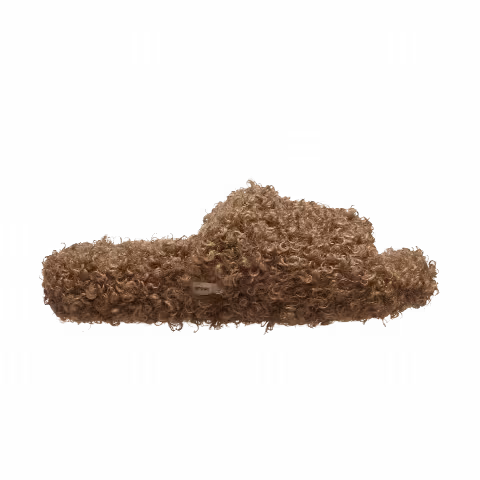 Crocs Classic Doodle Fur Slide 'Sepia'