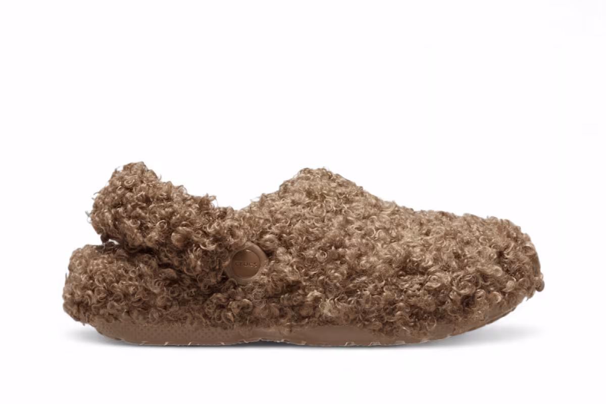Crocs Classic Faux Doodle Fur Clog Sepia, view 2