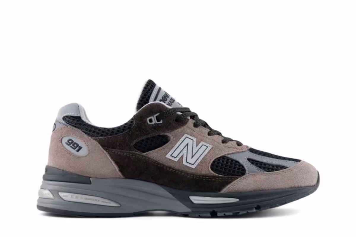 New Balance 991v2 Made In UK Elevated Neutrals Iron Mulch, view 2