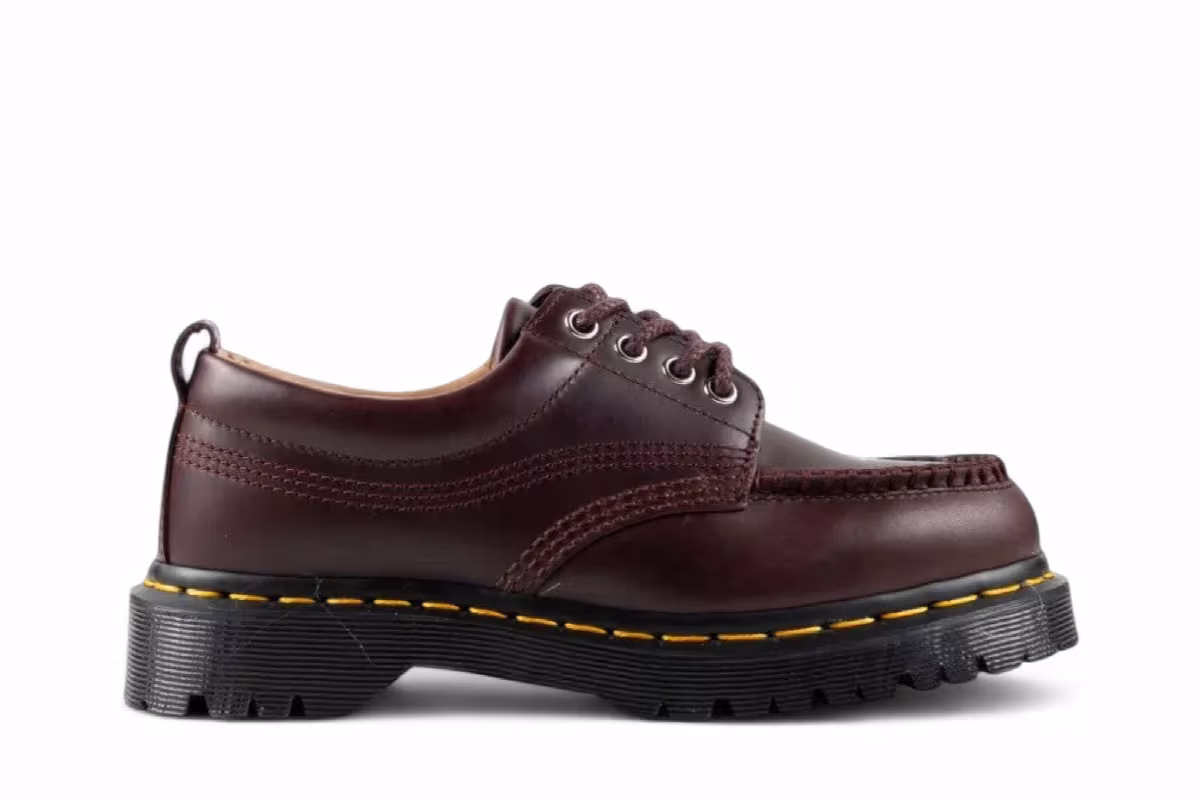 Dr. Martens Women's Lowell 4 Eye Shoes Brown, view 2