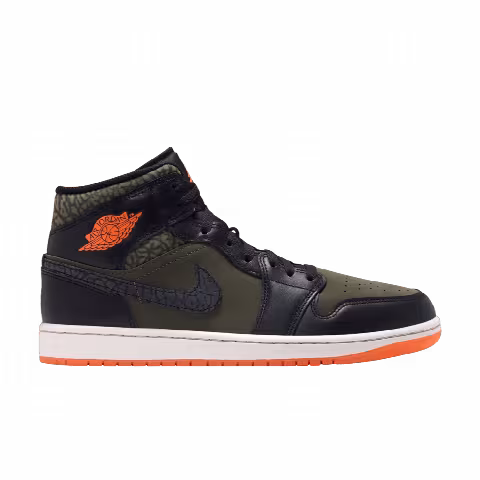 Air Jordan 1 Mid SE 'Cargo Khaki Total Orange'