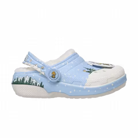 Peanuts x Crocs Holiday Classic Lined Clog Toddler 'Multi Light Blue'