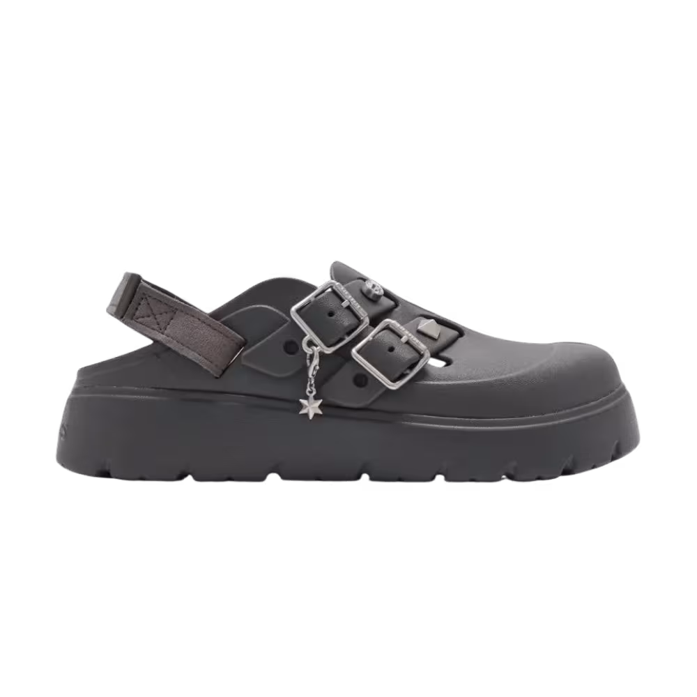 Crocs Women's Loaferette Star Studded Clog Carbon