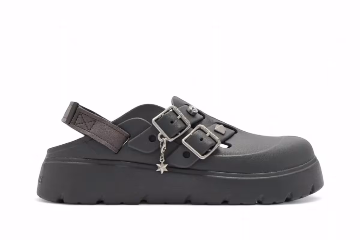 Crocs Women's Loaferette Star Studded Clog Carbon, view 2