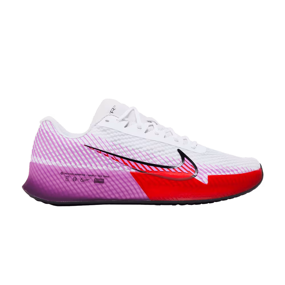 NikeCourt Air Zoom Vapor 11 White Picante Fuchsia