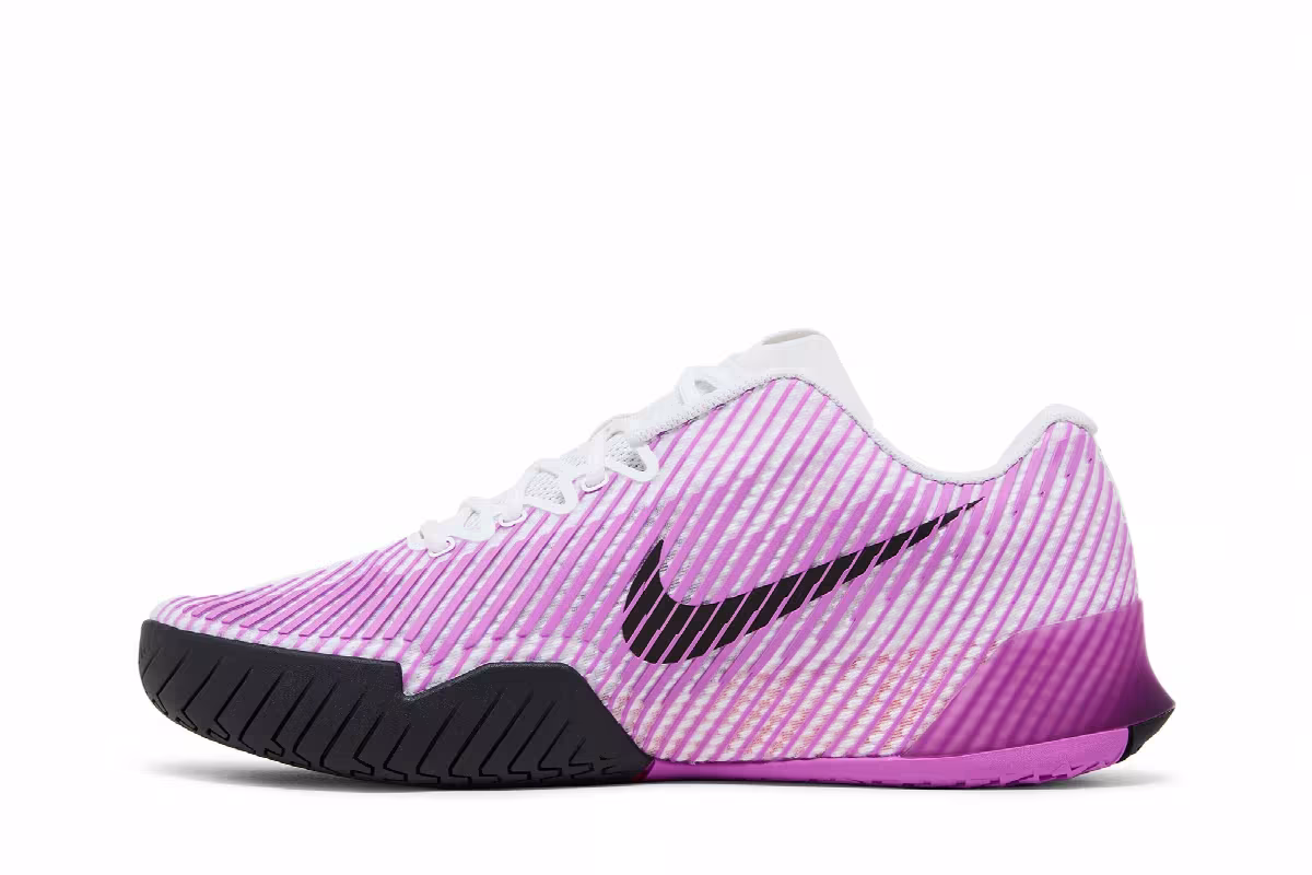NikeCourt Air Zoom Vapor 11 White Picante Fuchsia, view 4