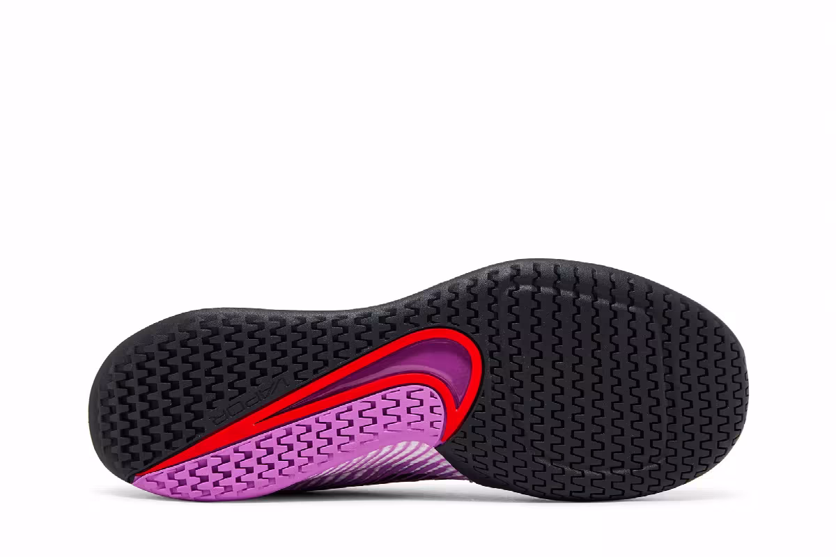 NikeCourt Air Zoom Vapor 11 White Picante Fuchsia, view 5