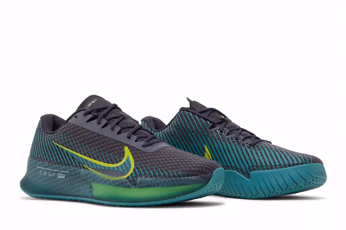 NikeCourt Air Zoom Vapor 11 HC Gridiron Mineral Teal, view 9