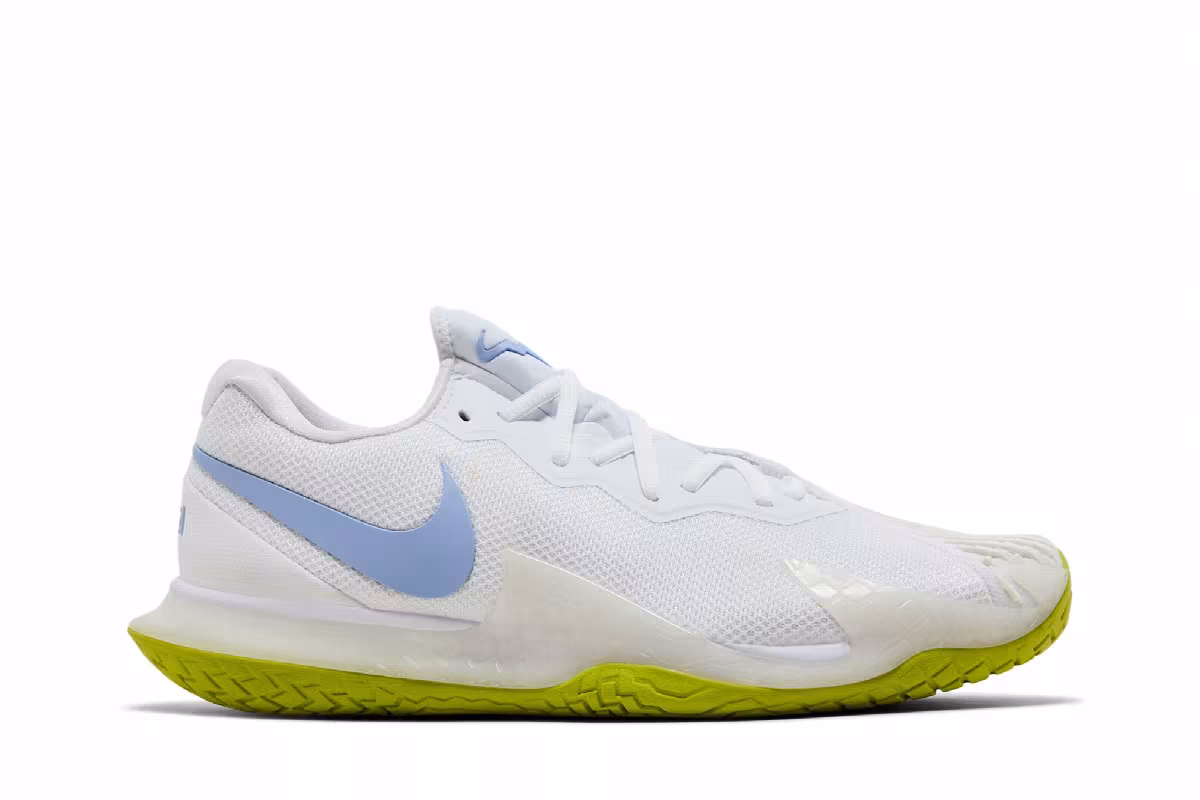 NikeCourt Zoom Vapor Cage 4 Rafa White Cobalt Bliss, view 2