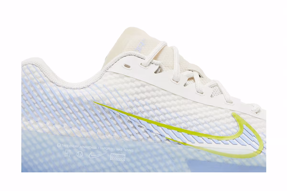 Women's NikeCourt Air Zoom Vapor 11 HC Cobalt Bliss Cactus, view 3