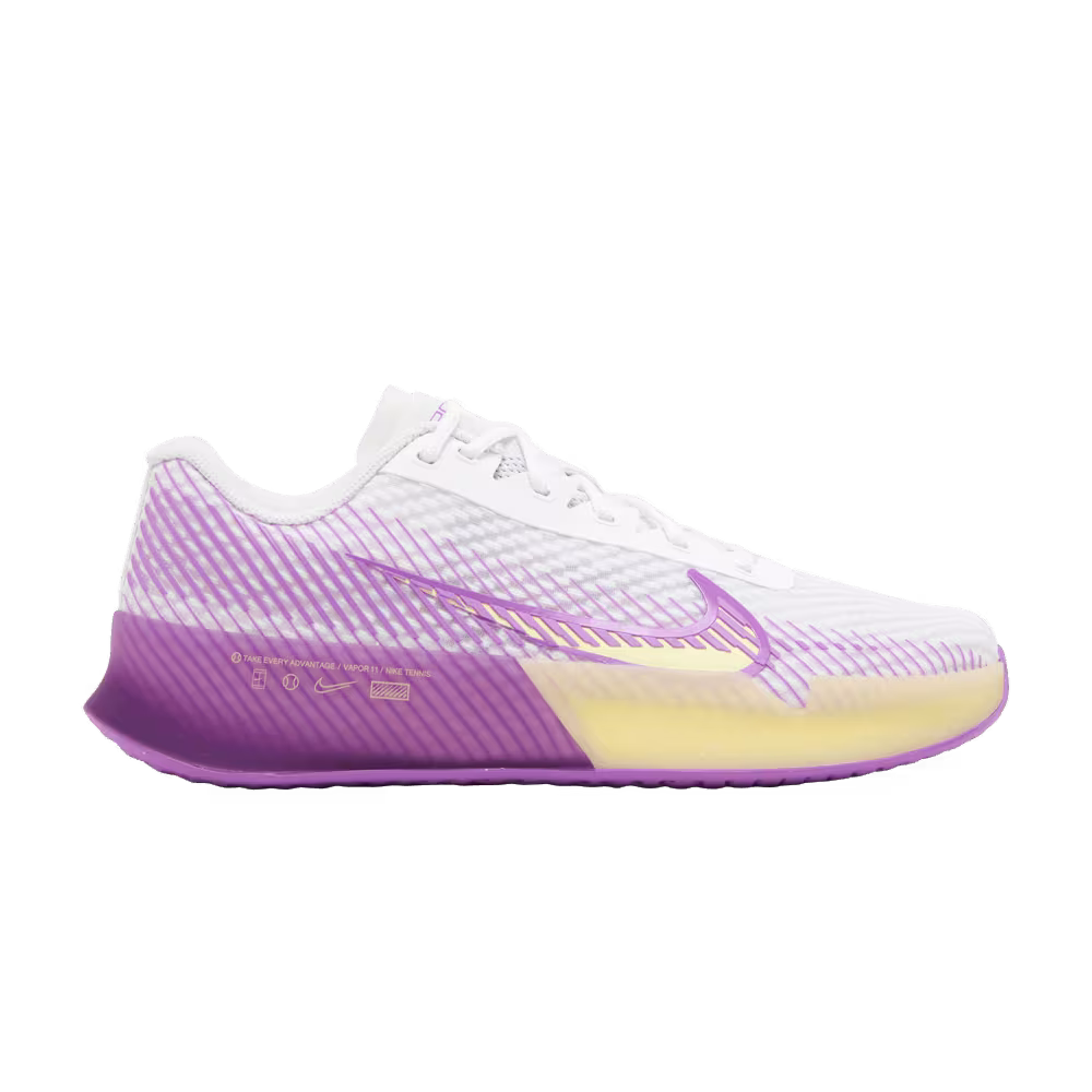 Women's NikeCourt Air Zoom Vapor 11 HC White Fuchsia Dream