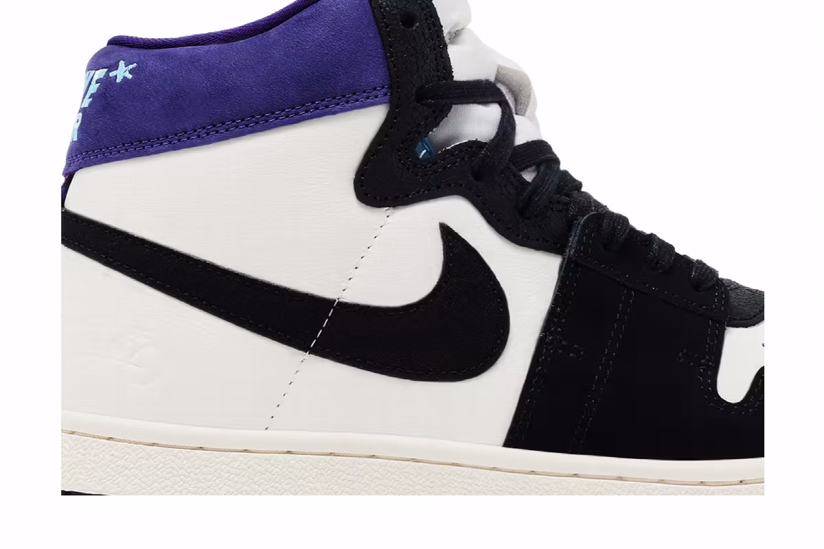 Opium Paris x Air Jordan Women's Jordan Air Ship PE SP Black Court Purple, view 3