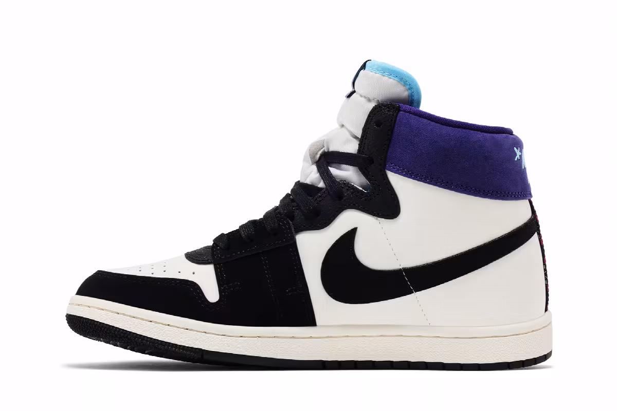Opium Paris x Air Jordan Women's Jordan Air Ship PE SP Black Court Purple, view 4