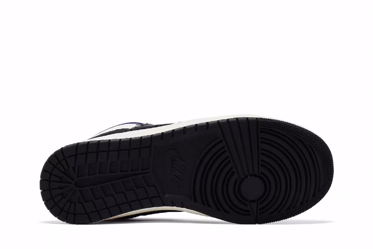 Opium Paris x Air Jordan Women's Jordan Air Ship PE SP Black Court Purple, view 5