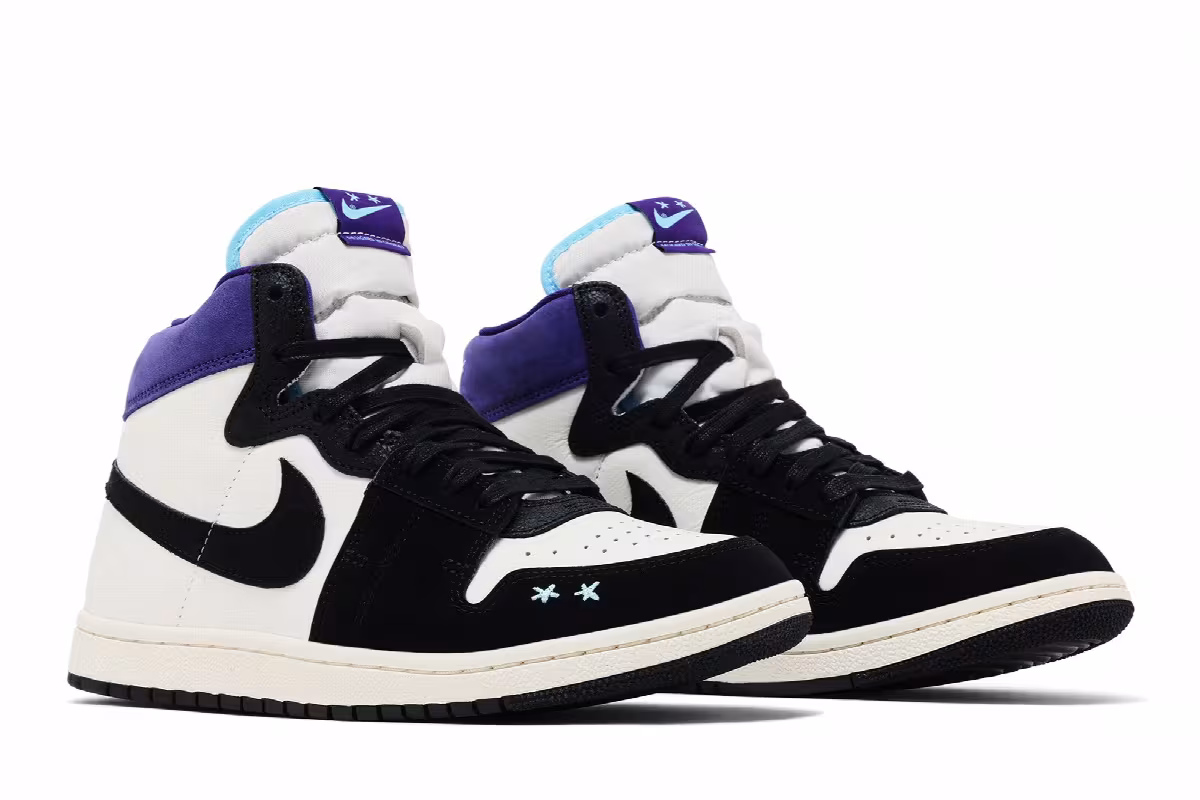 Opium Paris x Air Jordan Women's Jordan Air Ship PE SP Black Court Purple, view 9