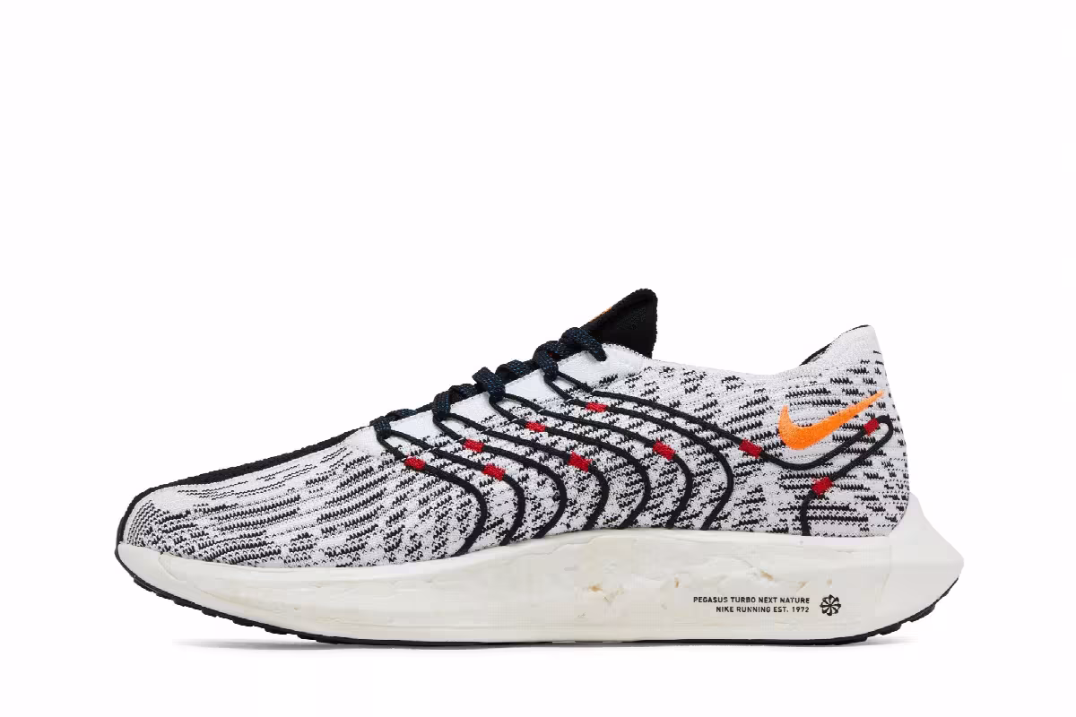 Nike Pegasus Turbo Next Nature White Photo Blue Red, view 4