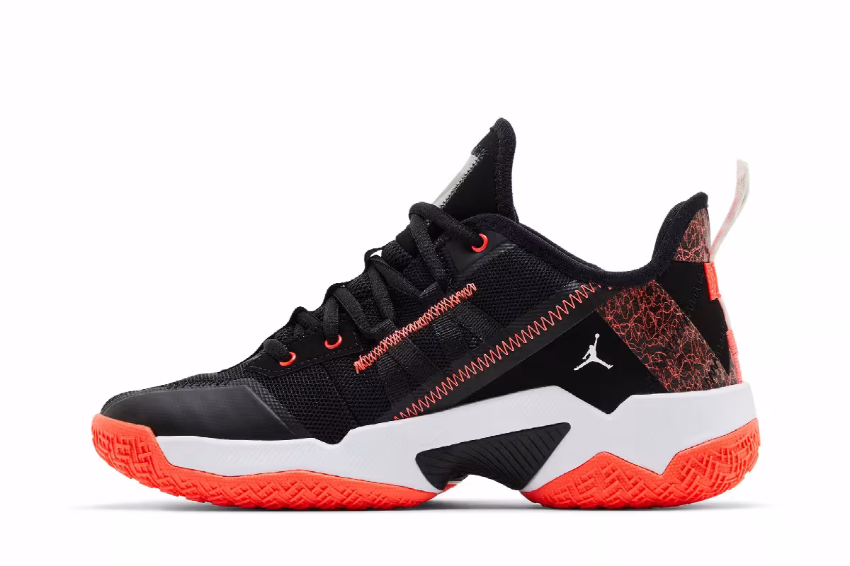 Air Jordan One Take 2 Black Bright Crimson, view 4