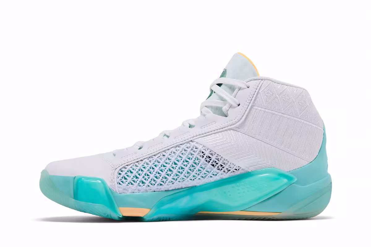 Guo Ailun x Air Jordan 38 PF White Clear Jade, view 4
