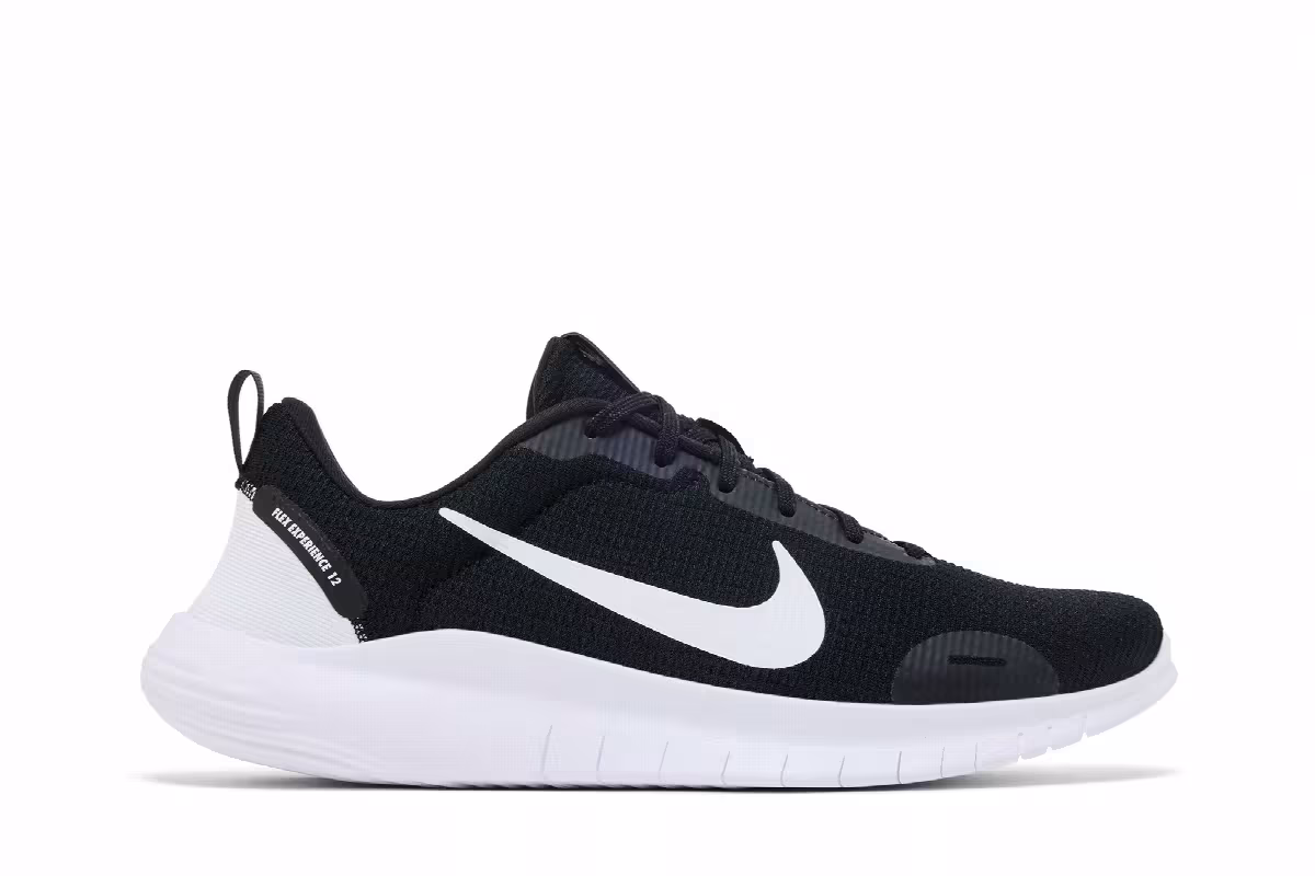 Nike Flex Experience Run 12 Black White, view 2
