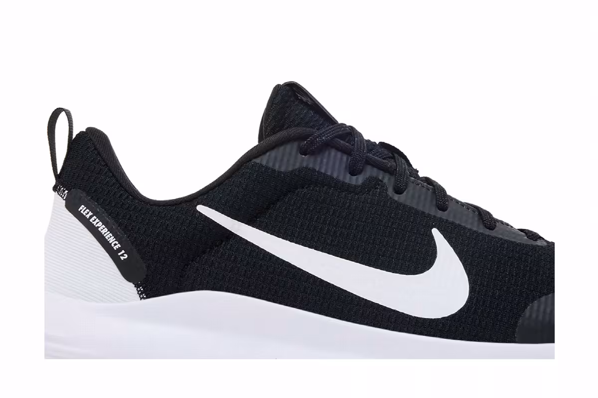 Nike Flex Experience Run 12 Black White, view 3
