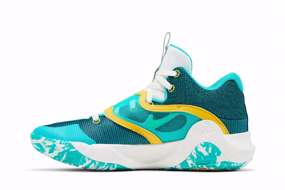 Nike KD Trey 5 X Clear Jade Sulphur, view 4