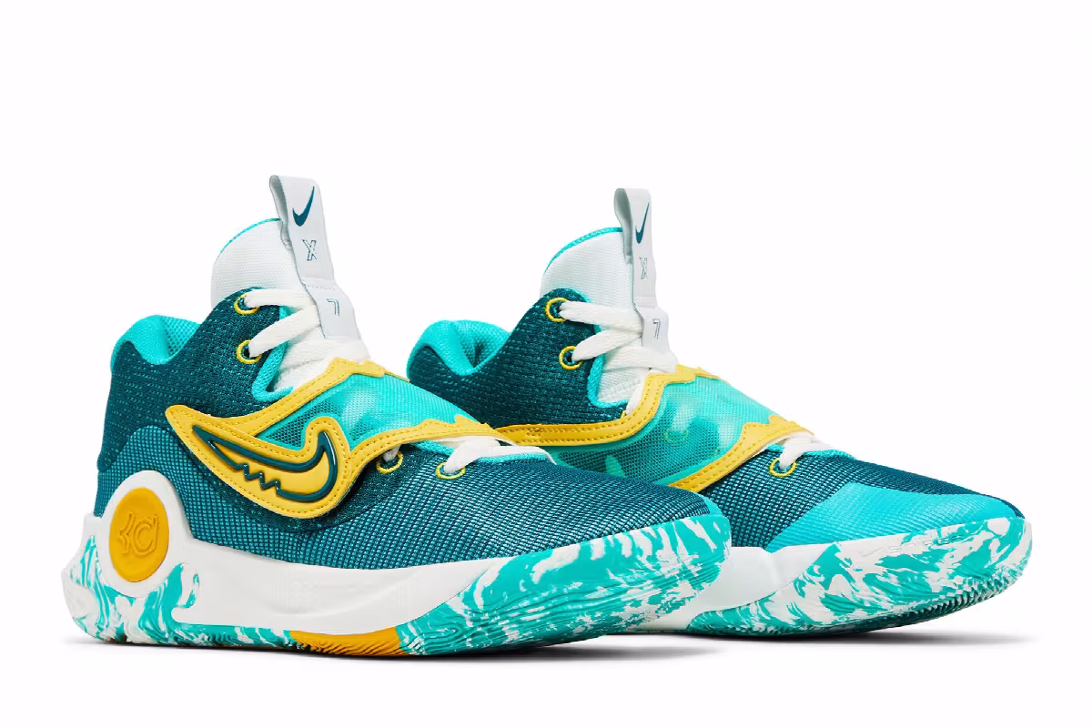 Nike KD Trey 5 X Clear Jade Sulphur, view 9