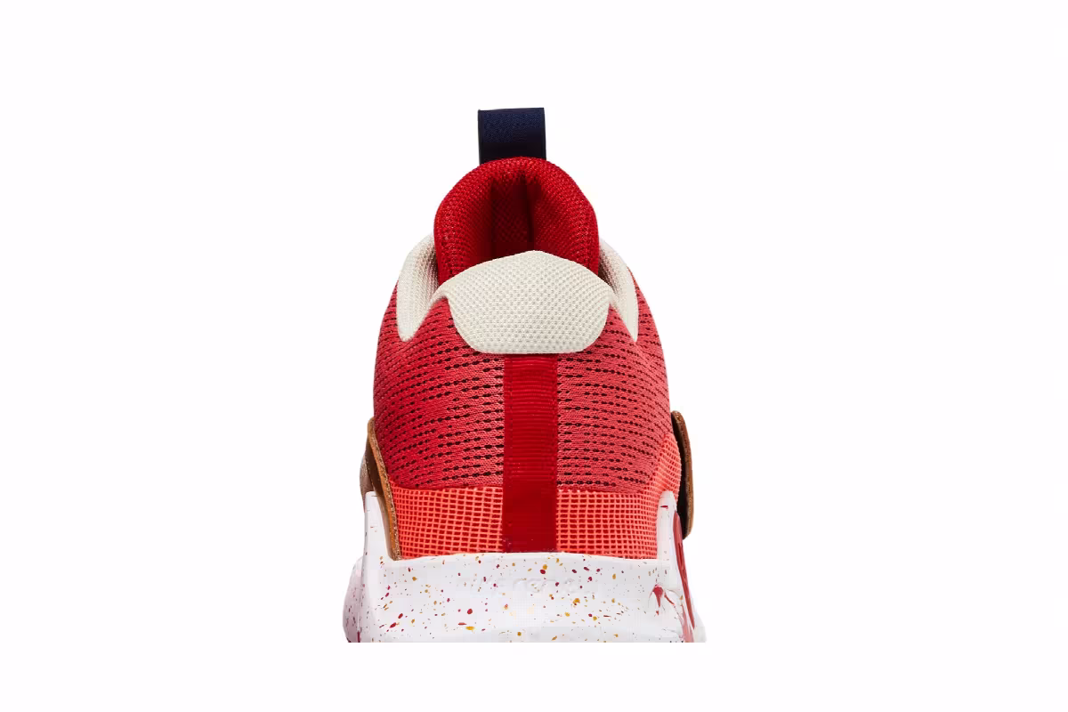 Nike KD Trey 5 X University Red Metallic Gold, view 8