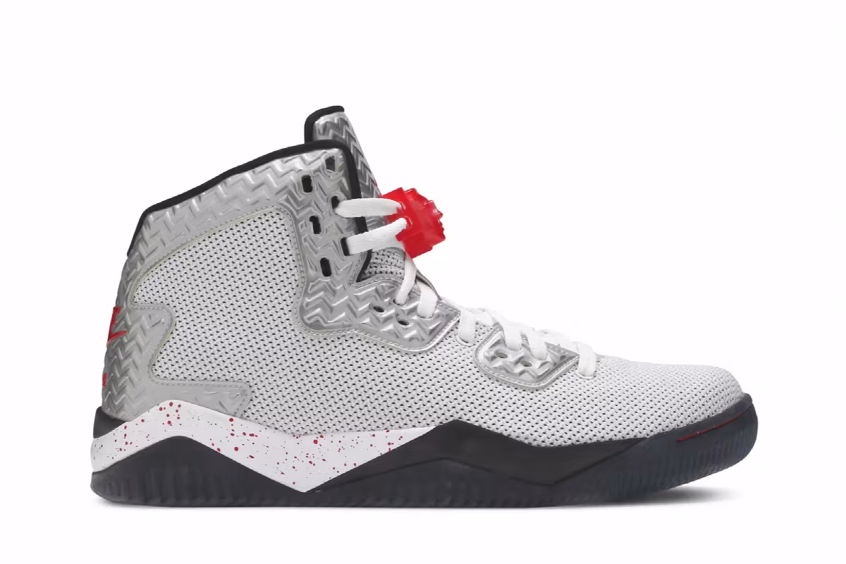 Air Jordan Spike Forty PE White Fire Red, view 2