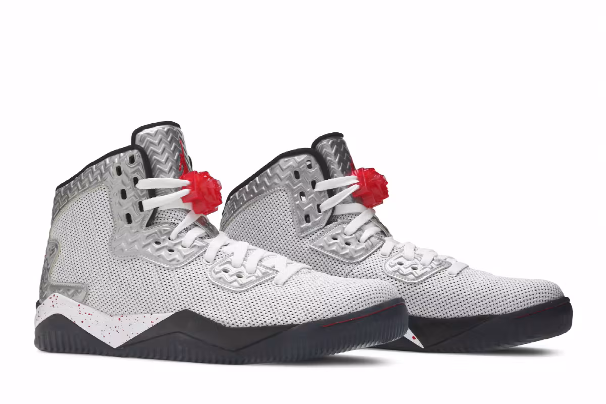 Air Jordan Spike Forty PE White Fire Red, view 9