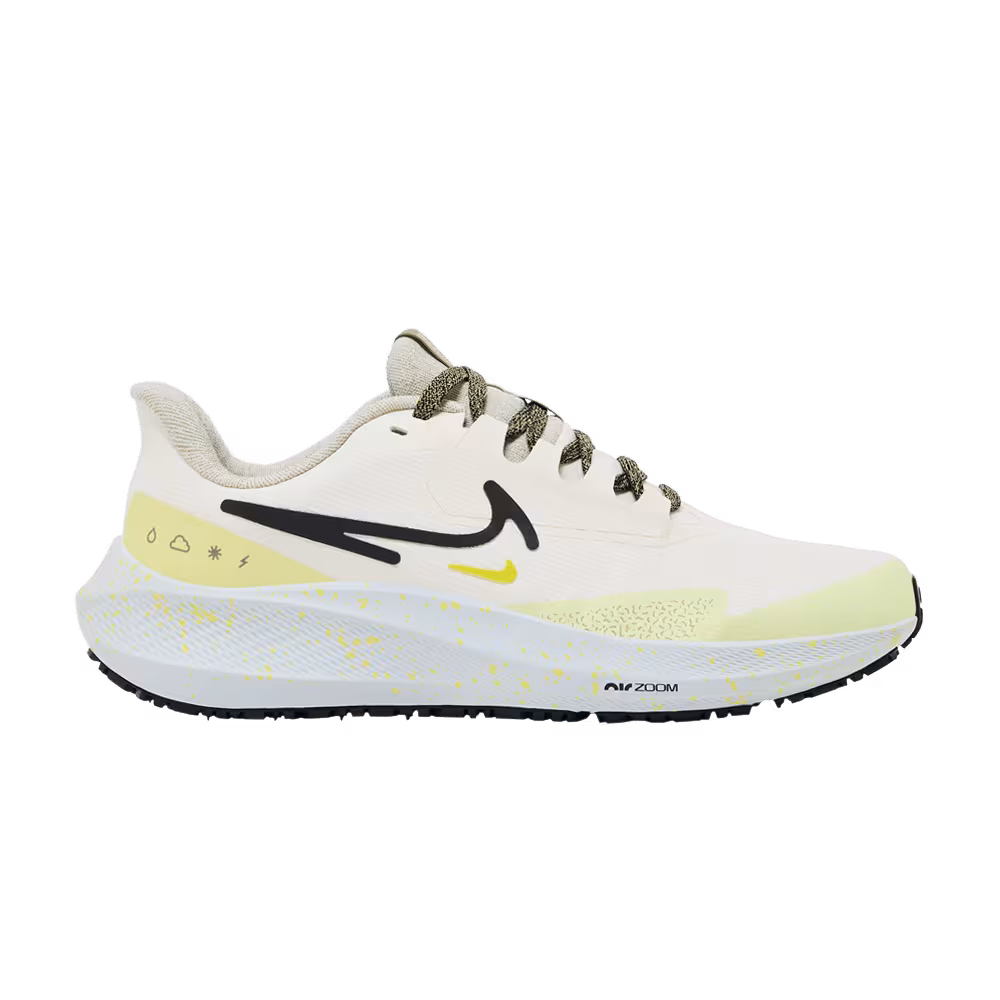 Nike Women's Air Zoom Pegasus 39 Shield Pale Ivory Luminous Green