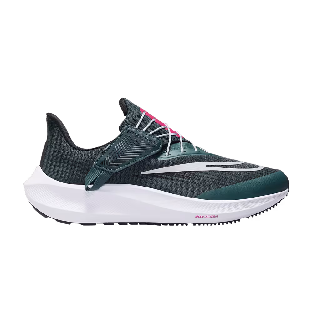 Nike Women's Air Zoom Pegasus 39 FlyEase Deep Jungle Metallic Silver