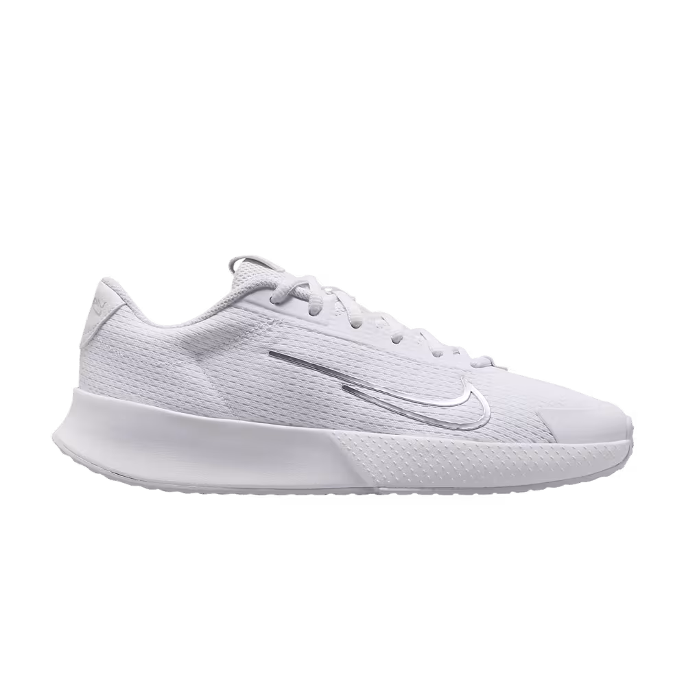 Women's NikeCourt Vapor Lite 2 HC White Metallic Silver