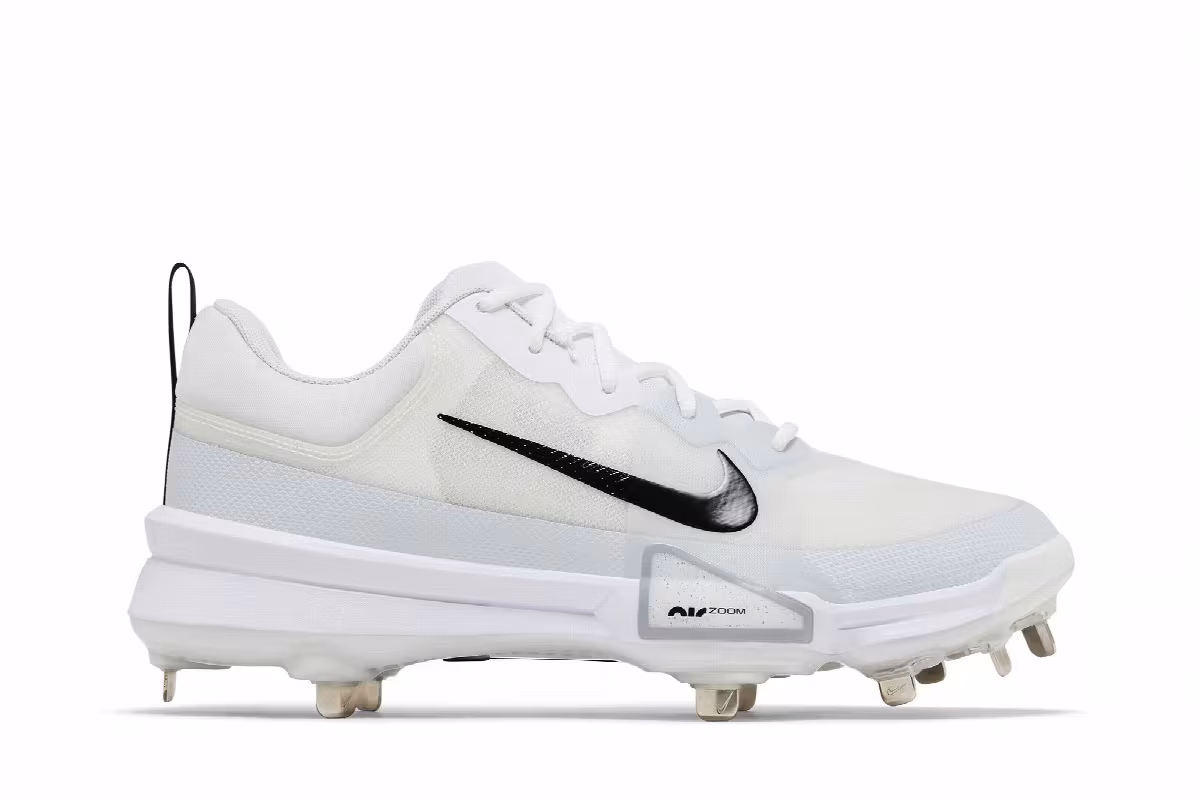 Nike Force Zoom Trout 9 White Black, view 2