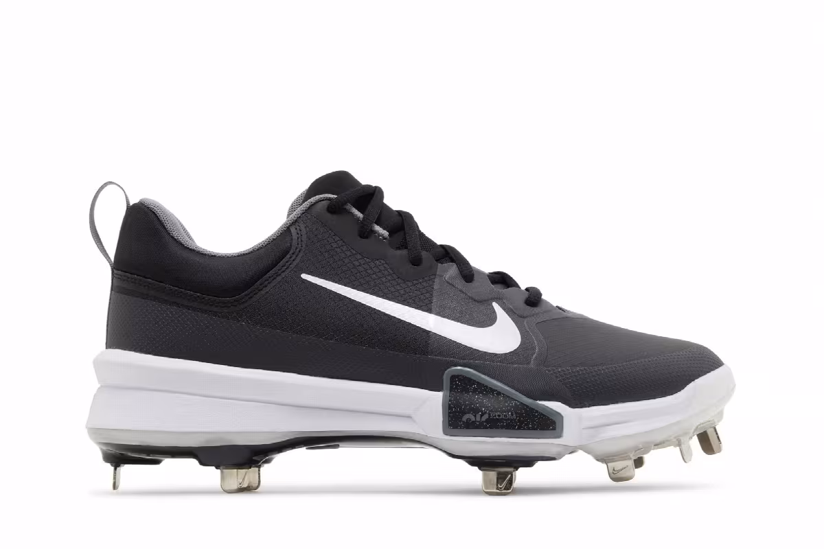 Nike Force Zoom Trout 9 Black White, view 2
